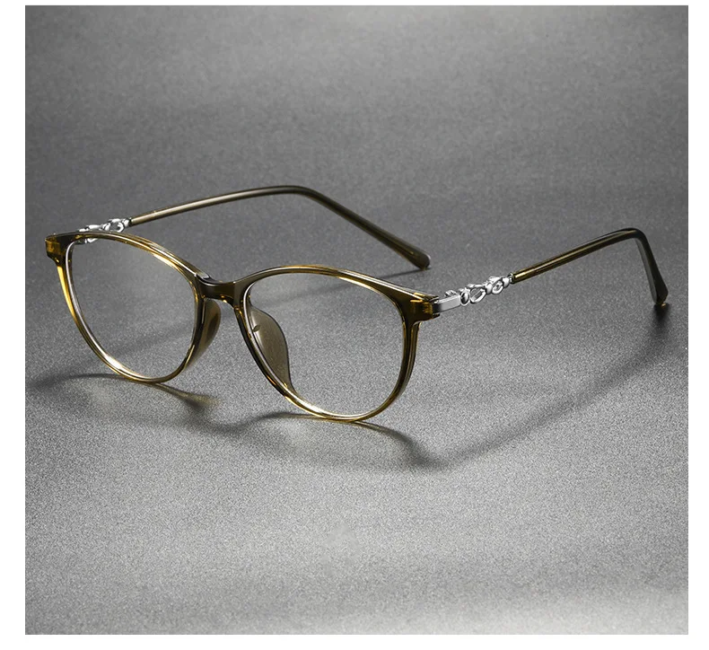 Neue Modische Markendesign Retro Katzenaugen-Rahmen Kurzsichtigkeits-Brille mit Sehstärke Photochromatisch Anti-Blaulicht Damen Astigmatismus-Brillen – Detail 15