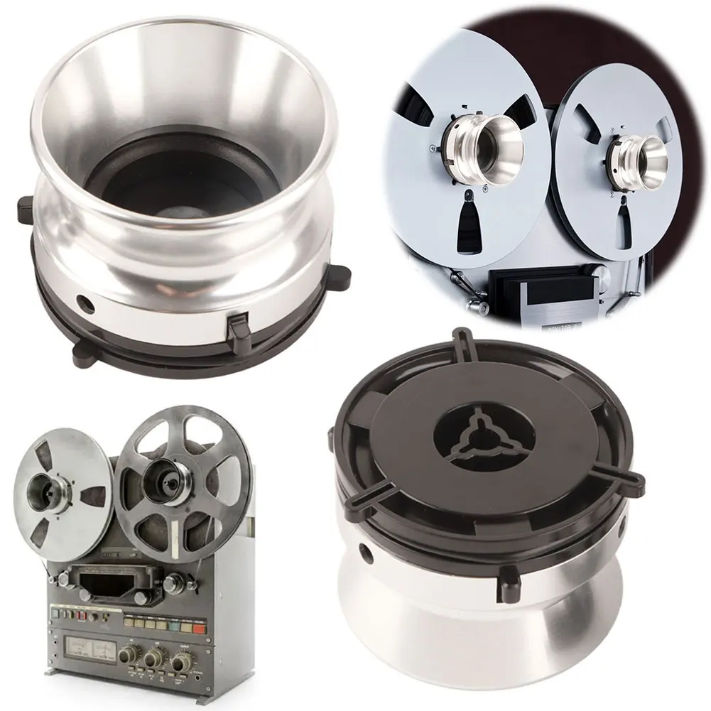 1 زوج NAB Hub محولات Nab Reel Hub محولات مصقولة الألومنيوم 10 بوصة فتاحة ل Studer ReVox ل Akai لمسجل Teac