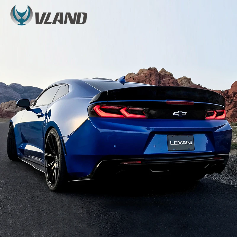 VLAND Taillight Assembly FIT FOR CHEVROLET CAMARO 2016-2018 LED TAIL LAMP LED Running Light LED Brake Light