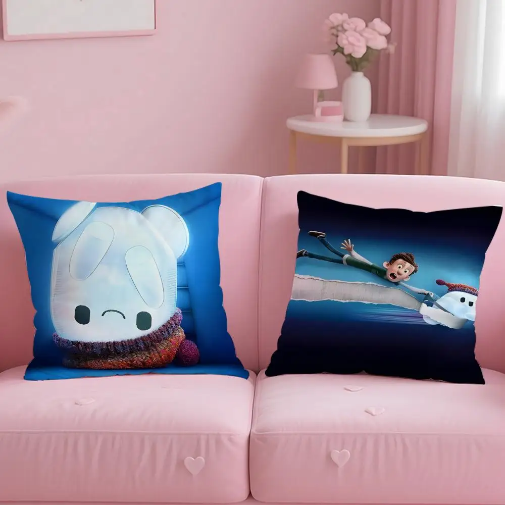 Popular Animated Movie Ron's Gone Wrong Cushion Cover Soft & Easy-Wash Pillow Case – Versatile for Couch, Bed, Travel and Office