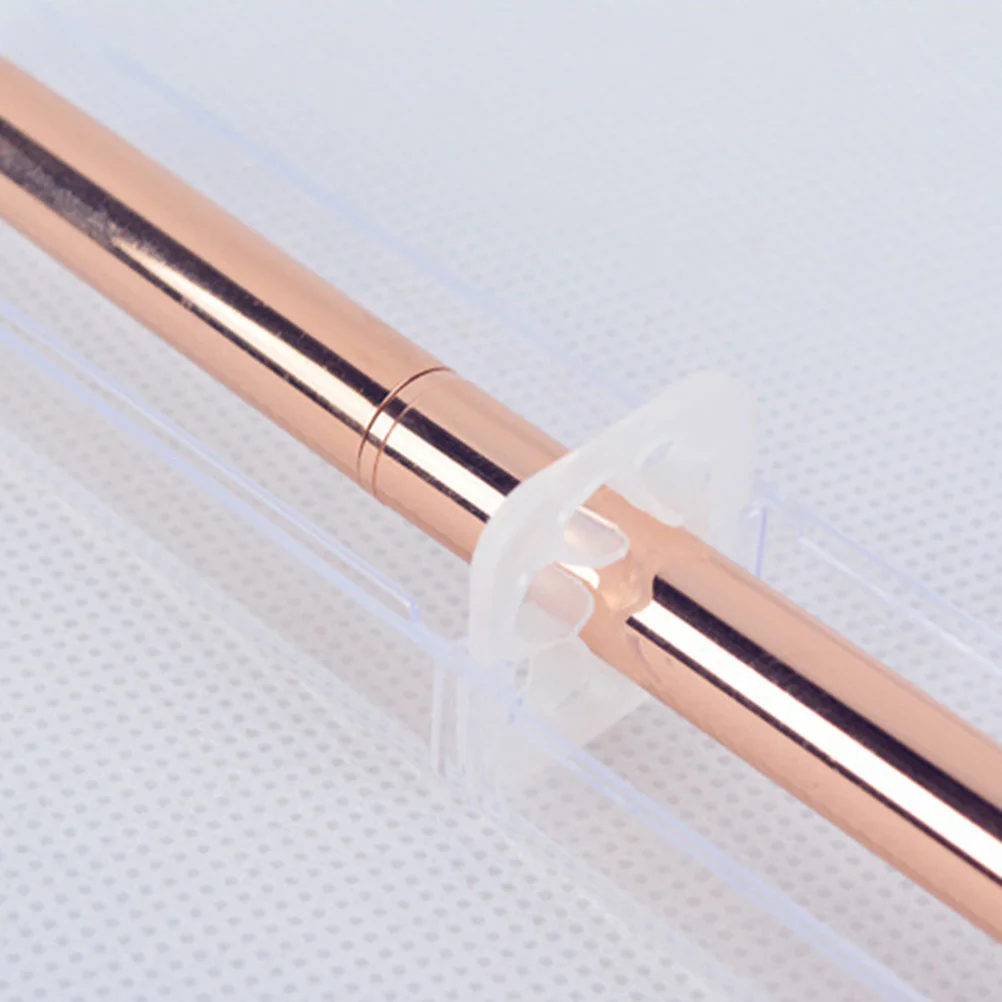 

2pcs Plated Gel Pen Metal Ballpoint Crystal Rhinestones Bling Spherical Diamond Office School Supplies Gold Rose Gold