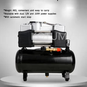 Auto tragbare Multifunktionsluftpumpe, Elektropumpe mit hoher Druck, freies Öl, stiller Kompressor, Trolley, 12 V 8 Hauptverkaufsluftkompressor ohne Öl - №5