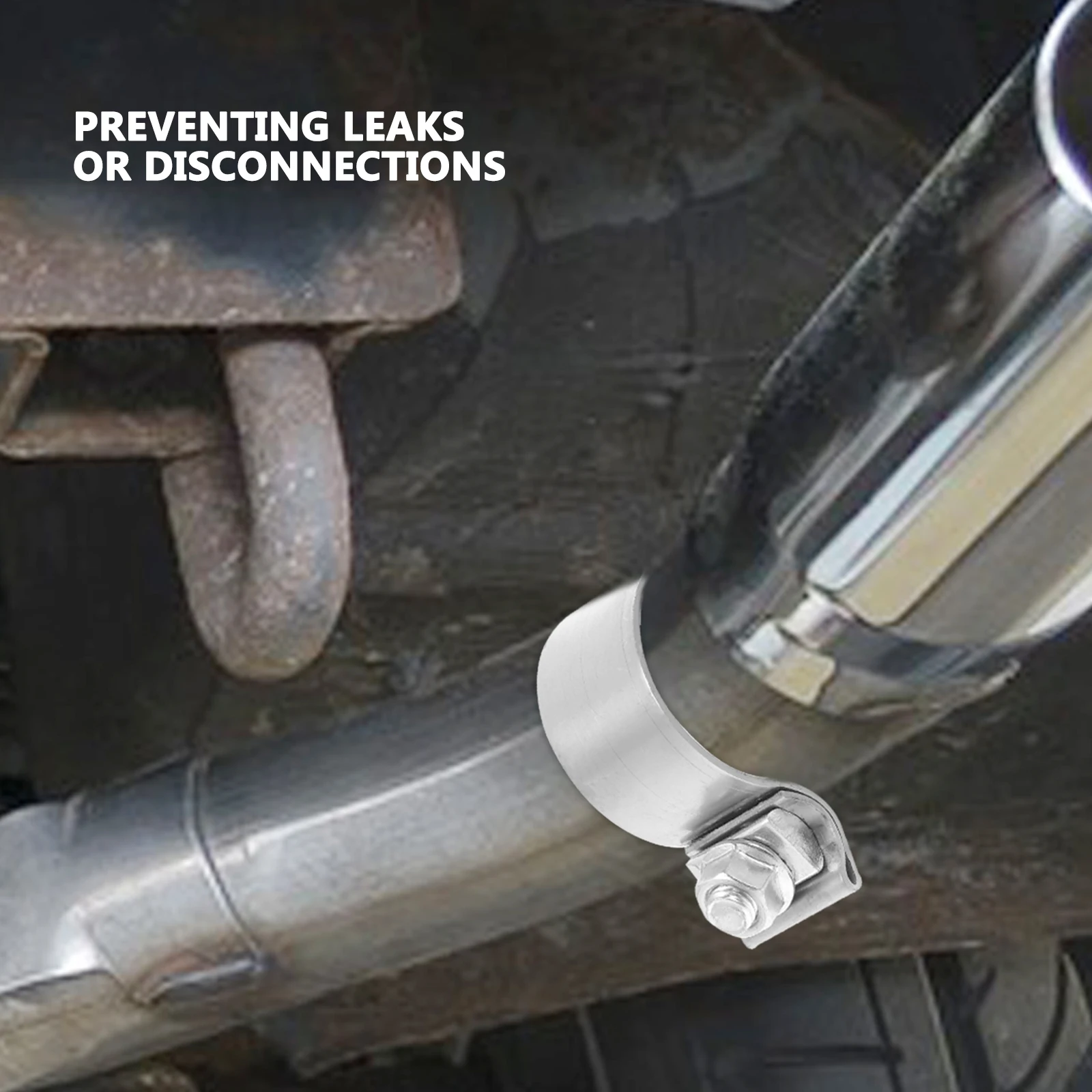 

Universal Iron Replacement Flange Part 2.5 Inch Heavy Duty Sturdy Seal Car Exhaust Repair Reusable Automotive Clamp Durable