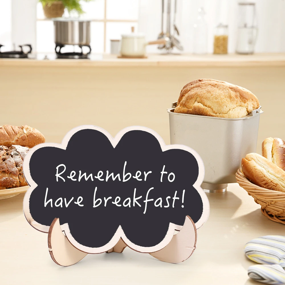 5/3/1 قطعة رسالة السبورة شعبية صغيرة السبورة علامات خشبية رسالة مناسبة للحفلات الاستقبال استحمام الطفل عشاء #4