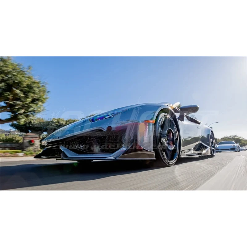 Full Carbon Fiber Front Bumper Lip Kit Fit for Supercar Coupe and Spyder 2014-2016