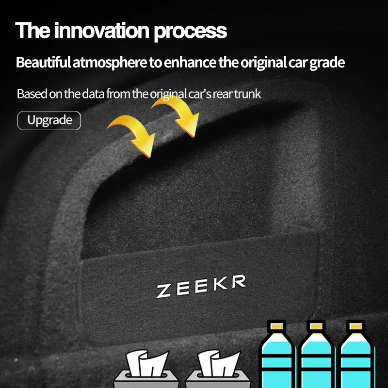 

Car Rear Spare Compartment Partition for Zeekr 001 X 7X Trunk Storage Side Baffle Extreme Krypton Auto Upgrade Parts