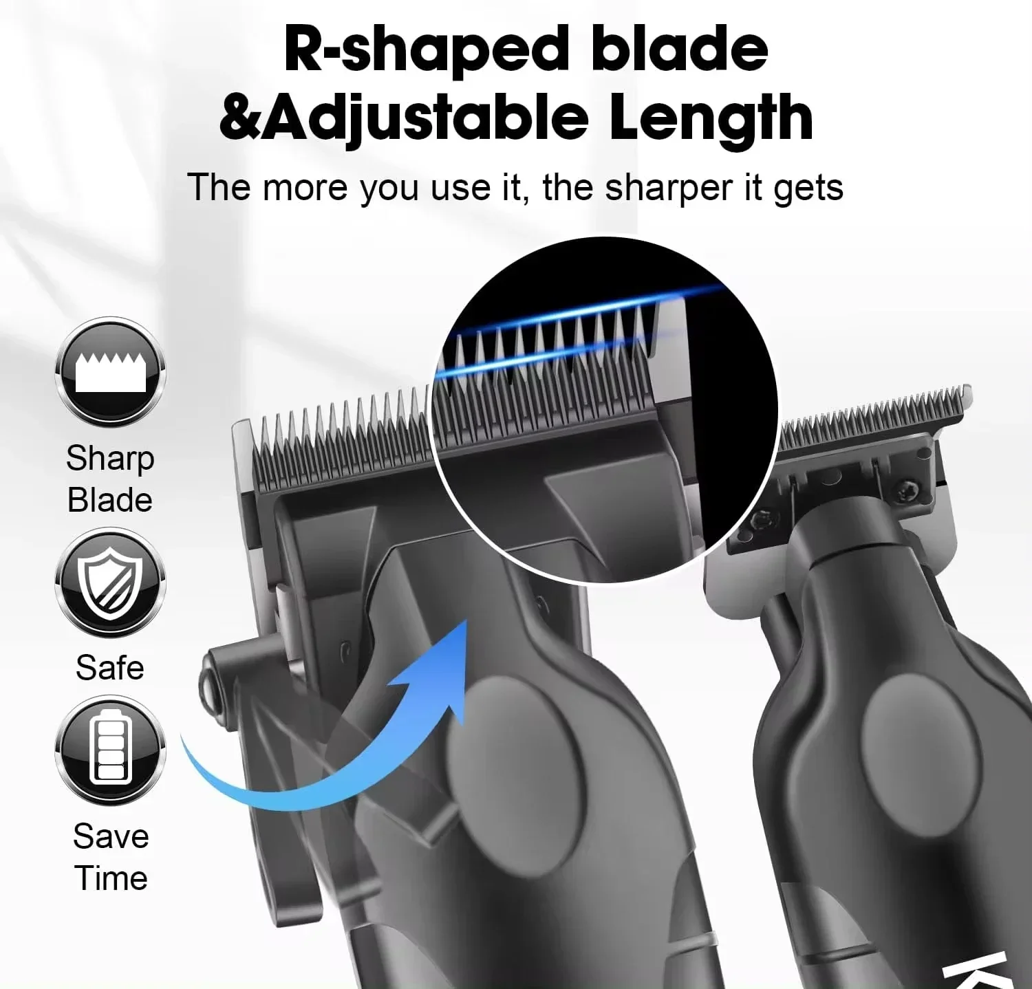 Kemei KM-2290 KM-2293 KM-T95 Professional Cutting Machine Electric Shaver Hair Trimmers with LCD Display Men\'s Hair Clippers
