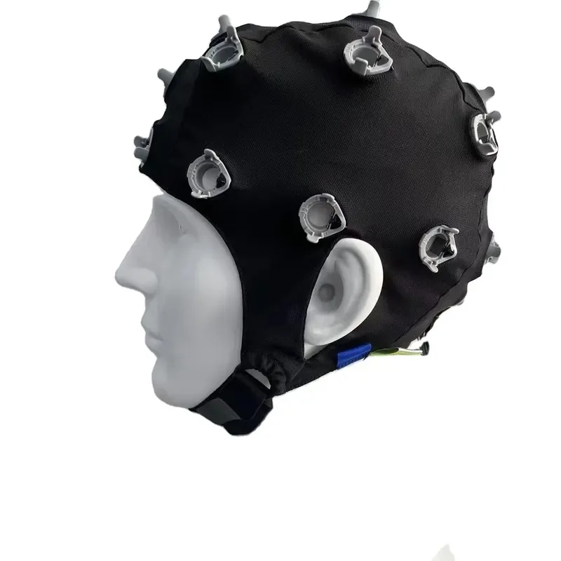 Headset OpenBCI Board Compatible Semi-dry EEG Headset, Gelfree-S3 EEG Electrode Headset, Saline Based Electrode for Clinic