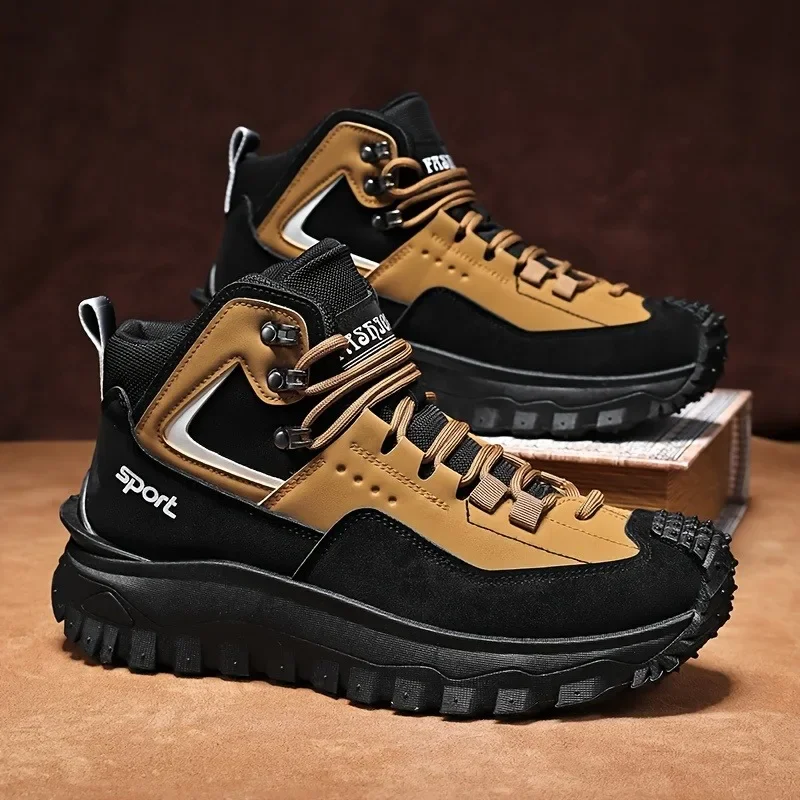 Men's Sneakers Plus Size Outdoor Shoes Fashion Versatile Hiking Shoes for Men Anti Slip Casual Shoes Spring Korean Version Shoe