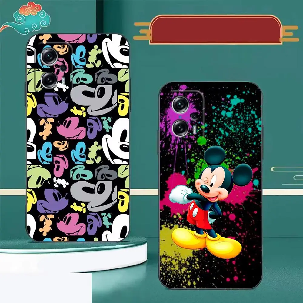 M-Mickey M-Minnie Mouse art Phone Case For Redmi Note 13 12 11 10 9T 9S 9 8T 8 7 6 5 5A 4 3 A1 GO Cover Funda Coque Shell Case