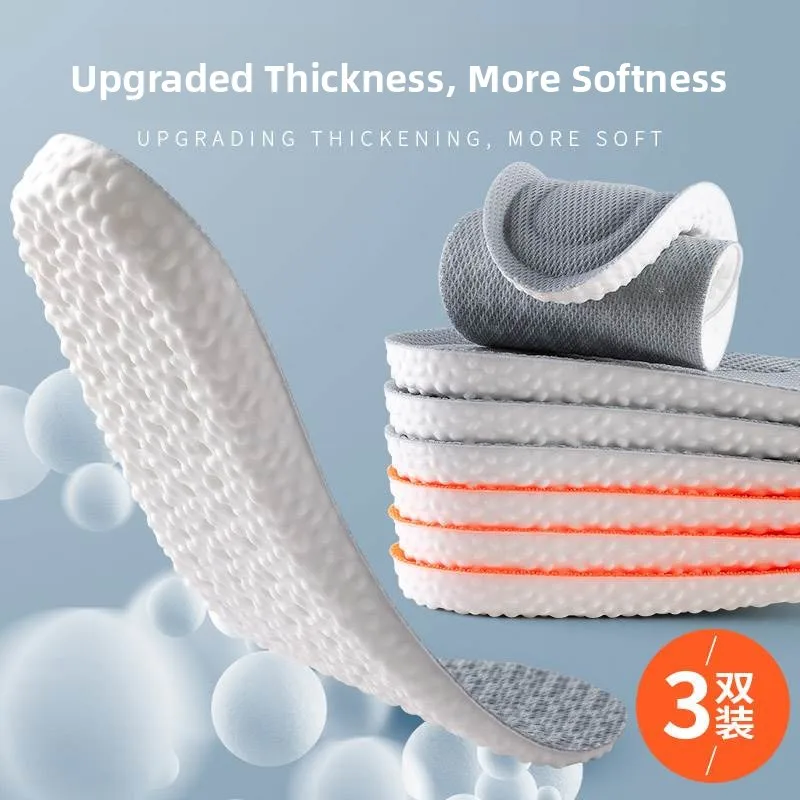 New Softened Air-Cushioned Sports Shoe Inserts Men's Training Resistance Long-Wearing Comfortable Anti-Pain Shock Absorption