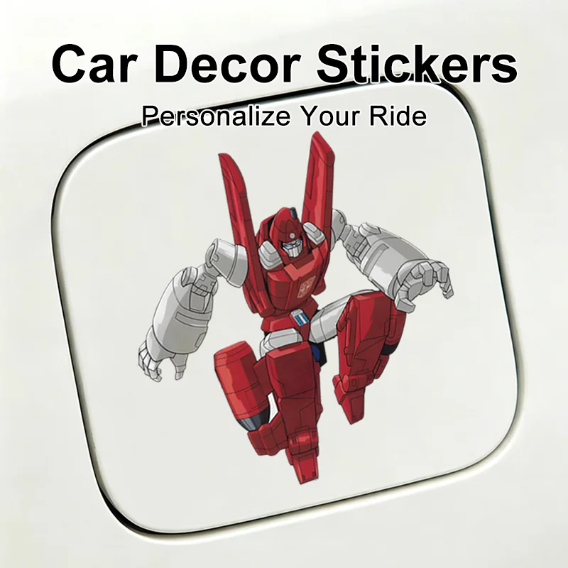 Autocollant de voiture personnalisé Transformers, imperméable, pour la partie avant de la voiture, vélo électrique, boîtier PC, ornement DIY, autocollant anti-rayures