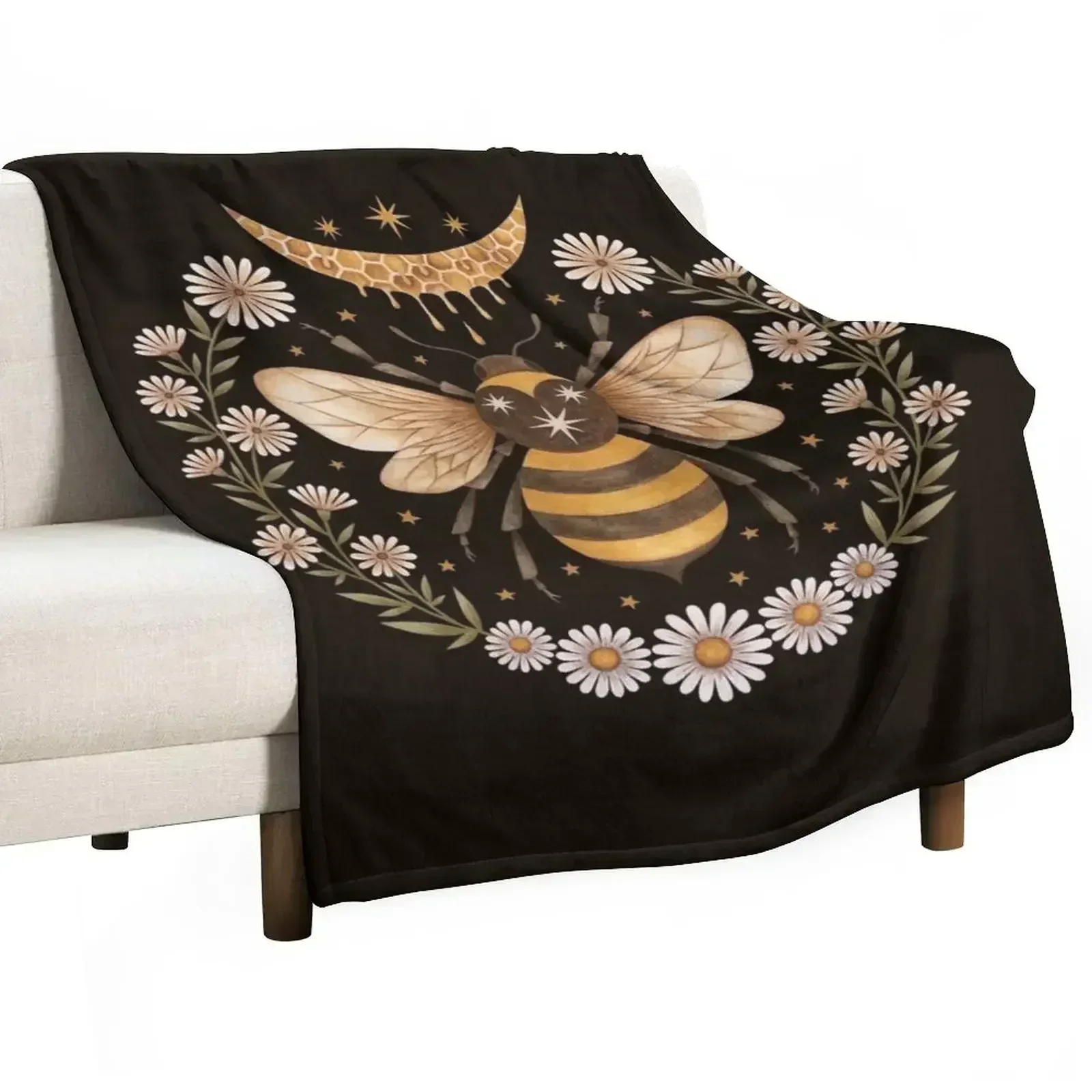 Honey moon Throw Blanket Cute Flannel Fabric blankets and throws Hairy anime Baby Blankets