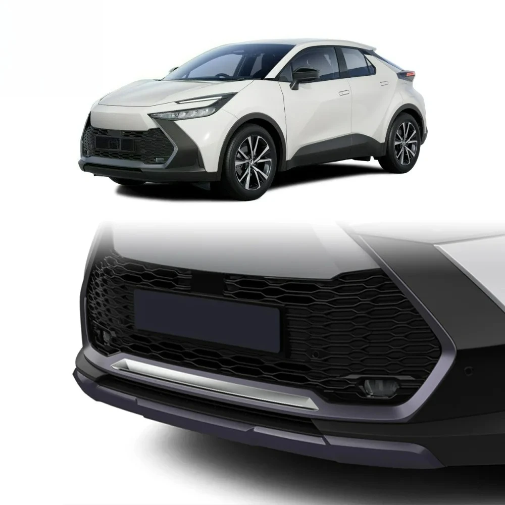 

For Toyota CHR C-HR 2024 2025 ABS Black Front Bumper Protector Cover Trim Lower Bumper Guard Decorative Car Styling