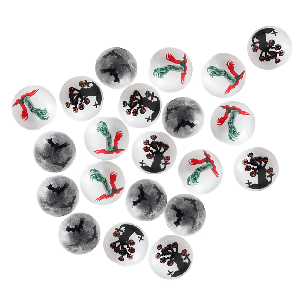 

30pcs Wooden DIY Accessories Halloween Themed Decor Craft Making Supplies Loose Spacer Beads H made Jewelry Materials Festival