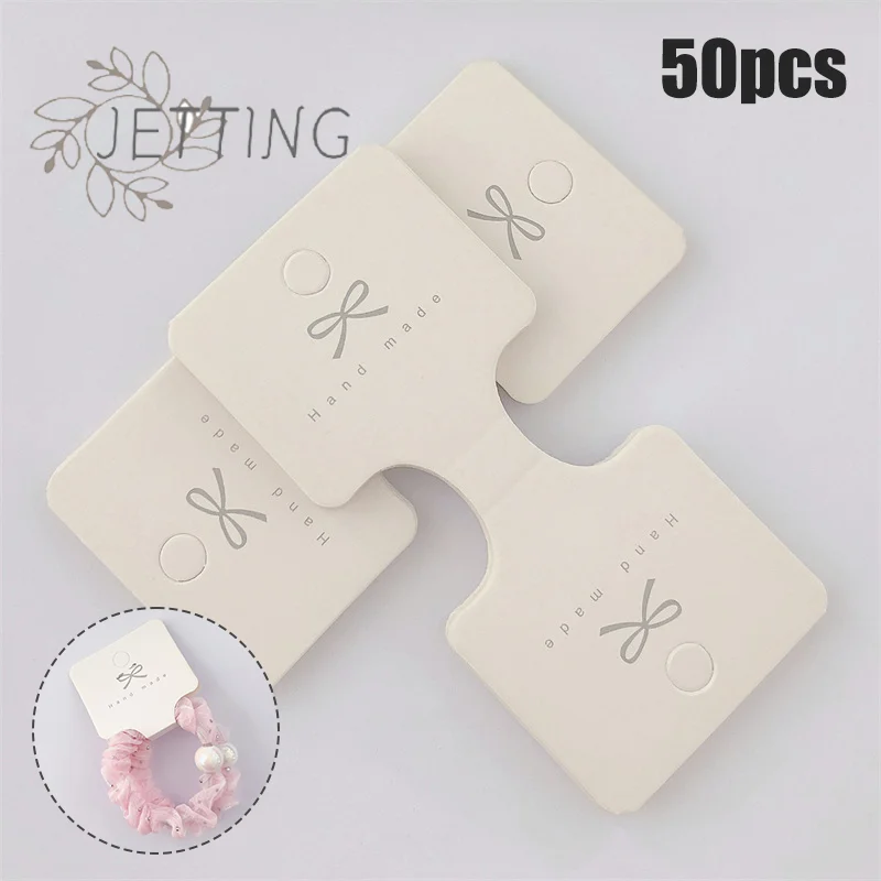 

(SMTGDP11) 50 шт. картонных карточек для упаковки ювелирных изделий, DIY-этикетки для ожерелий, браслетов, повязок для волос, держатели для демонстрации украшений