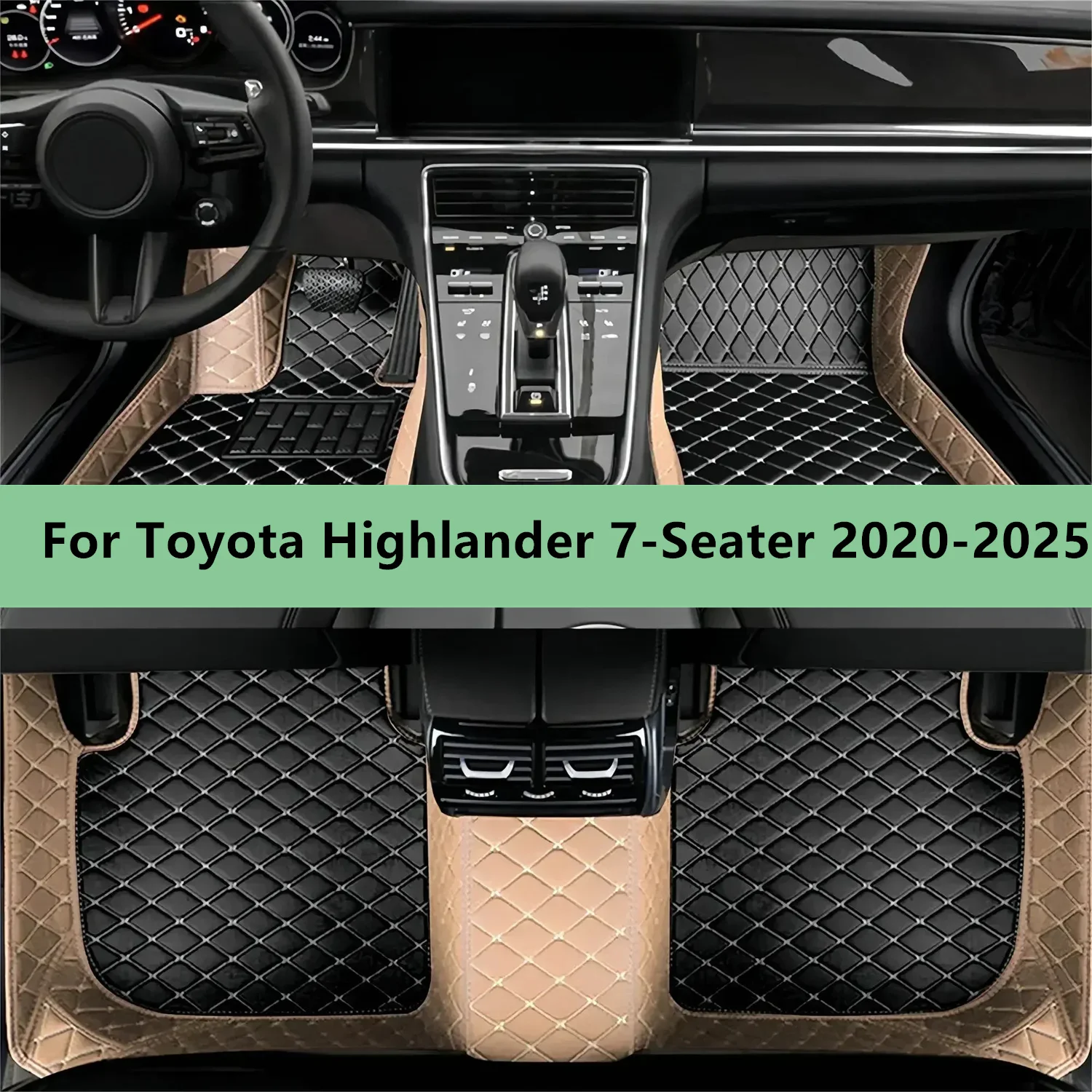 

Car Floor Mats For Toyota Highlander 7-Seater 2020-2025 Floor Mats for Men Women Car Interior Accessories