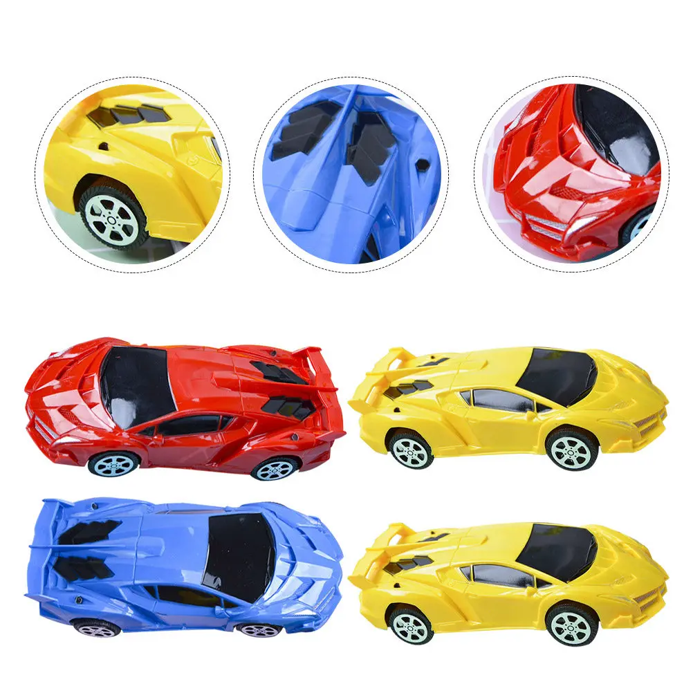 4pcs Small Inertial Cars Kids Construction Vehicle Bright Durable Friction Powered Plaything For Toddlers Birthday Party Favors