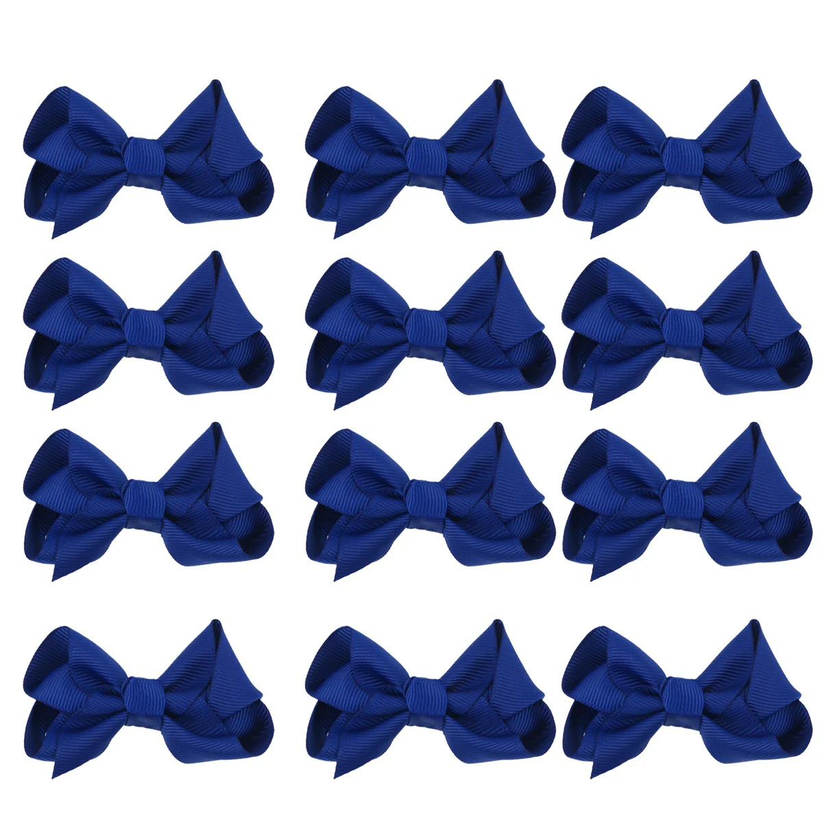 Bow Hair Barrettes Alligator Clips Hair Bow Bowknot Hair Clips French Hair Bow Clip Hair Accessories for Toddler Girl Blue