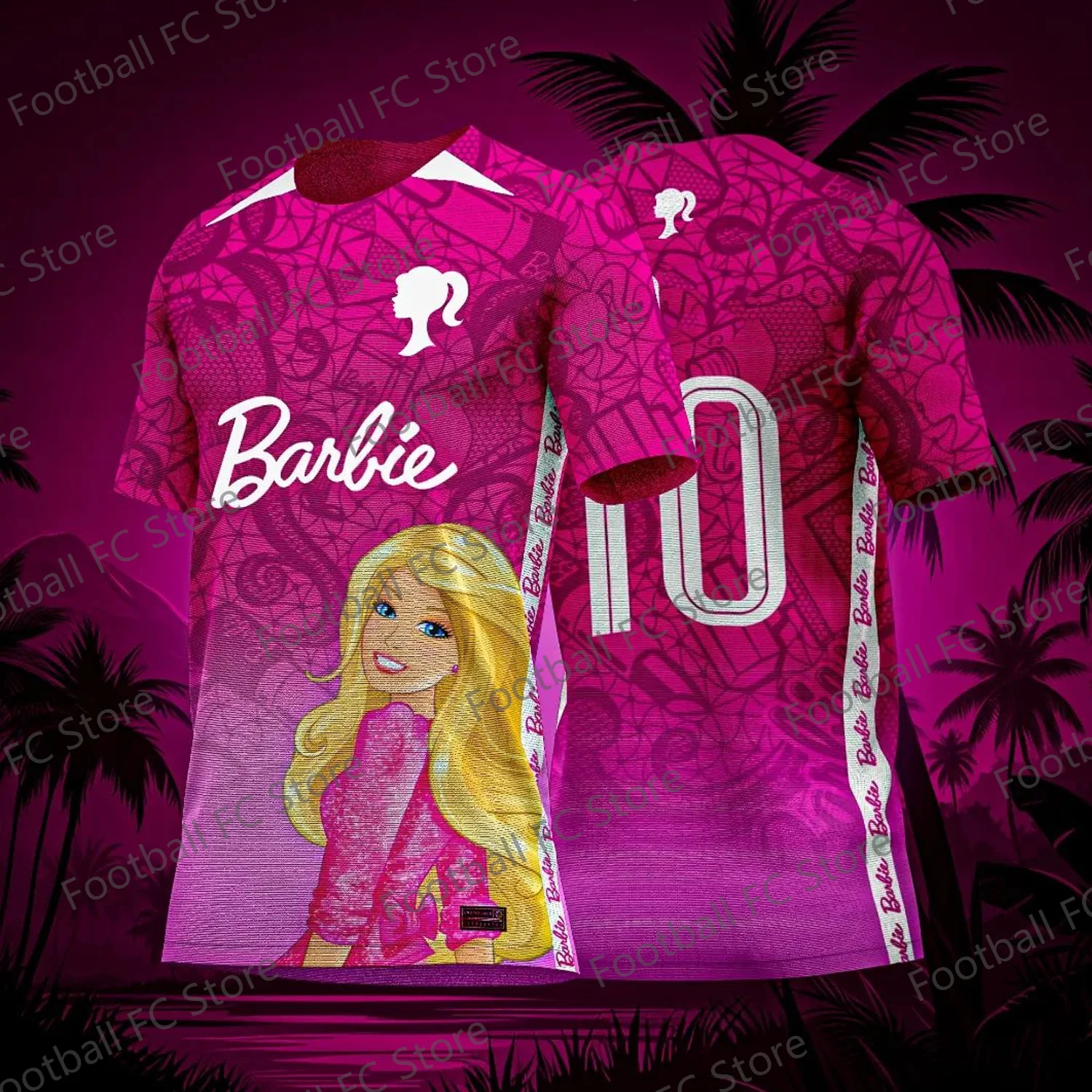 2024 New Arriavl Summer Barbie Football Special Commemorative Edition Design Edition Jersey Design Soccer Jersey Kit