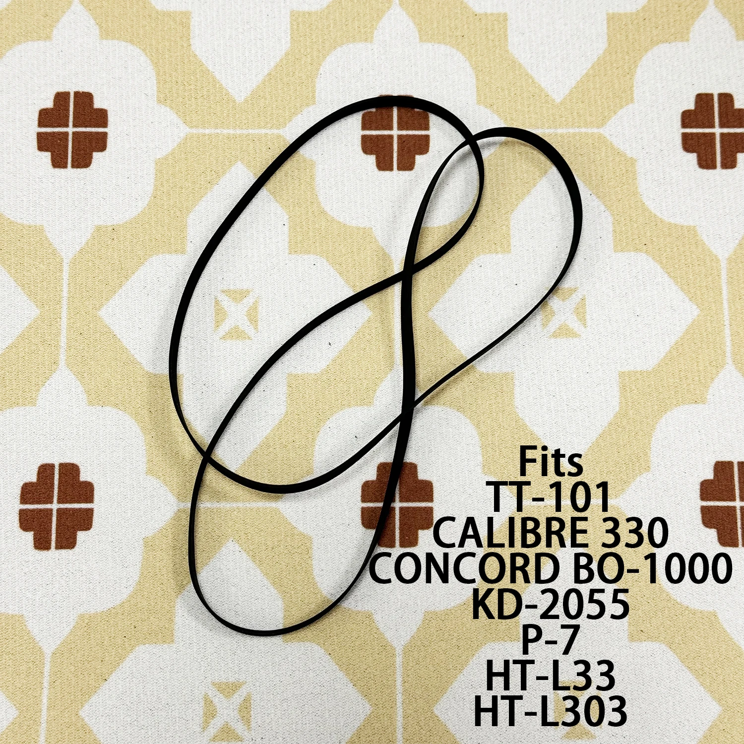 Flat Drive Belt Fits KLH TT-101 CALIBRE 330 CONCORD BO-1000 KENWOOD KD-2055 P-7 HITACHI HT-L33 HT-L303 Turntable Platter Belt
