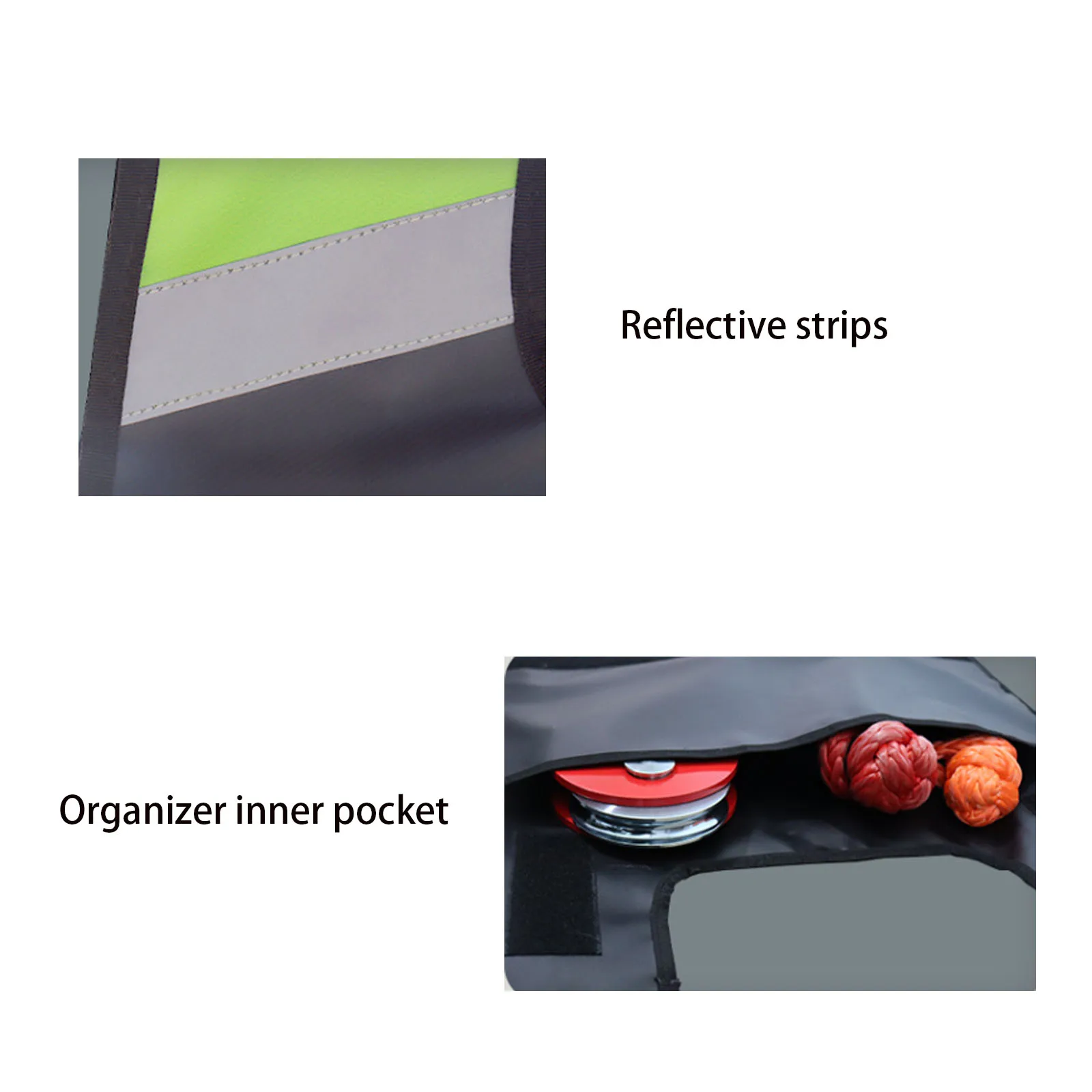 HASHENTA 1PCS Winch Damper Winch Cable Damper for Safety Offroad Rope Recovery and Reducing Cable Recoil Winch Strap Dampener