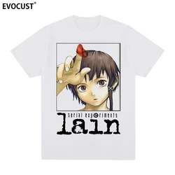 Serial Experiments Lain Japanese Glitch Aesthetic Manga Anime Iwakura t-shirt Cotton Men T shirt New TEE TSHIRT Womens tops