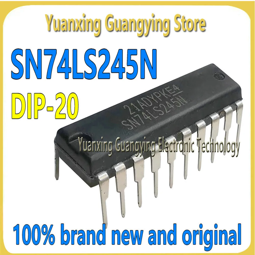 (10 pieces) SN74LS245N SN74LS245 74LS245 DIP-20 Bus Transceiver Logic Chip 100% Brand New
