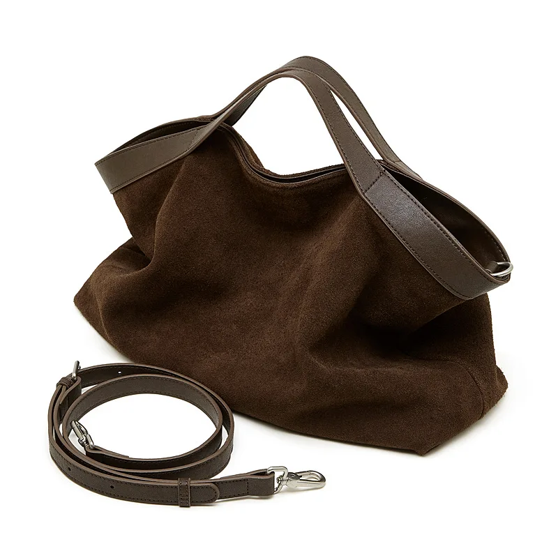 Genuine Leather Women Handbags Large Capacity Female Shoulder Crossbody Bag Fashion Cowhide Commuting Big Totes Bolsas image 5