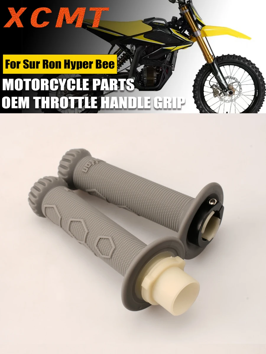 AliExpress XCMT Electric Motorcycle Rubber Throttle Accelerator Handle Grip Original Version For Sur-ron SURRON Hyper Bee Dirt Bike