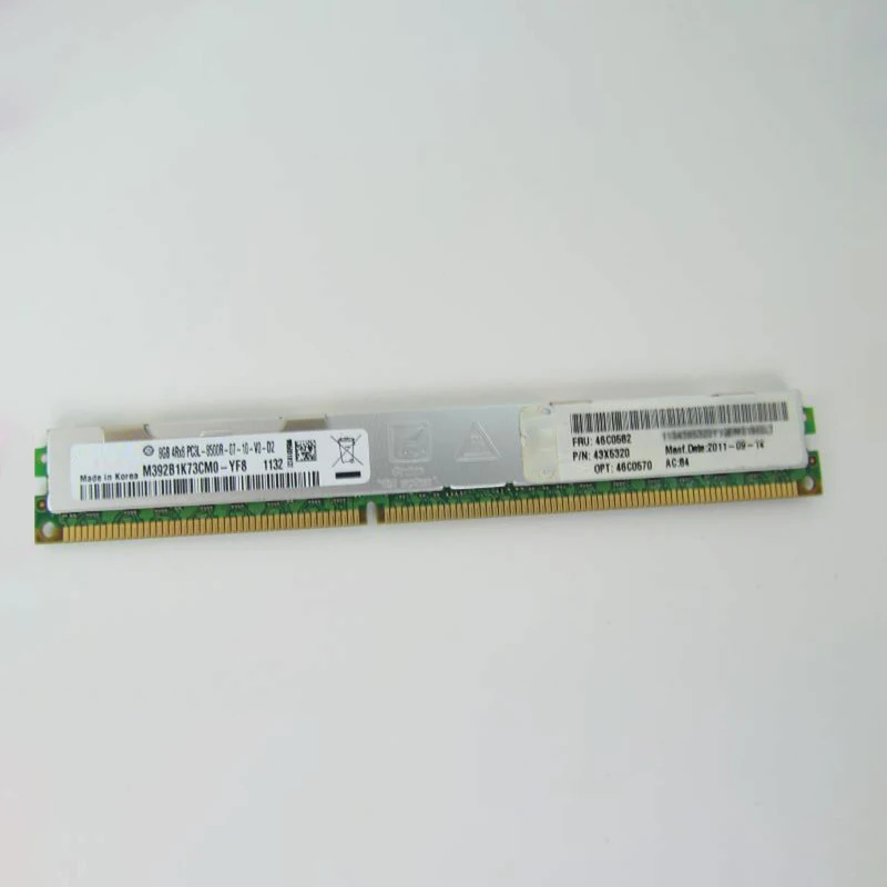 1 buah memori Server untuk IBM HX5 43X5320 46C0582 8G DDR3 1066 4RX8 PC3L-8500R VLP REG telah diuji sepenuhnya