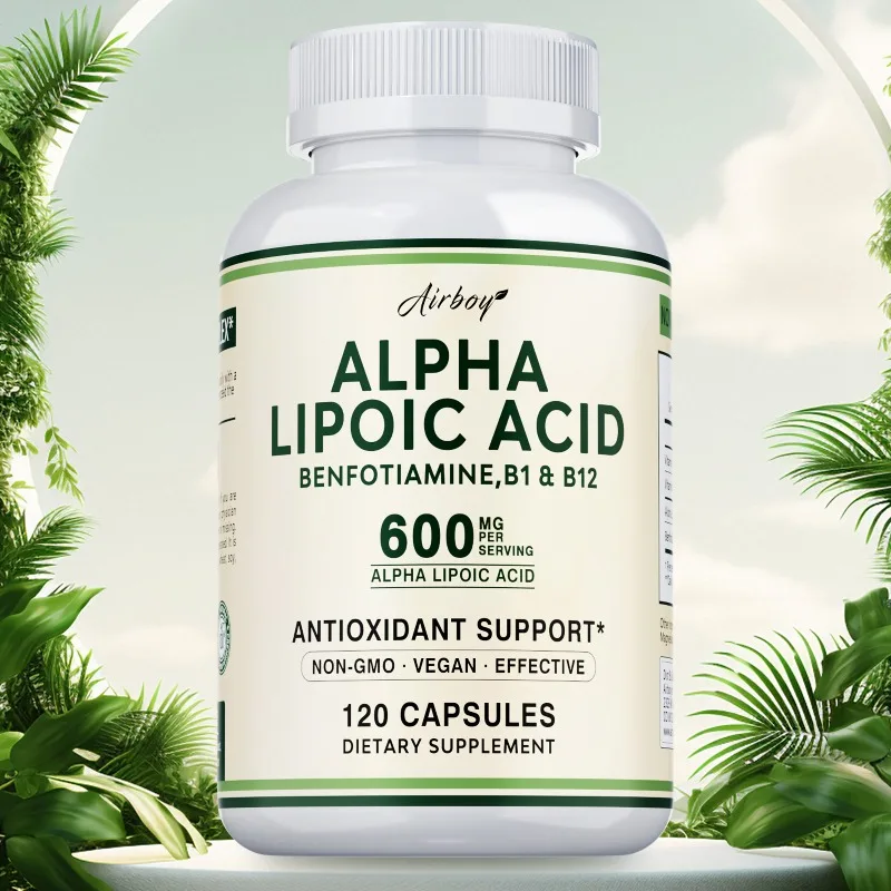 

Alpha Lipoic Acid - Antioxidant, Supports The Nervous System, Brain Cognitive Function, Promotes Metabolism, and Improves Energy