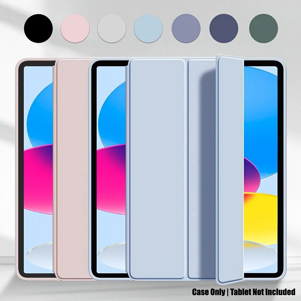 

Smart Travel Protective Case Cover For iPad 10th/11th (A16) A3356 A2757 Lightweight PU Leather Case Auto Sleep/Wake Up