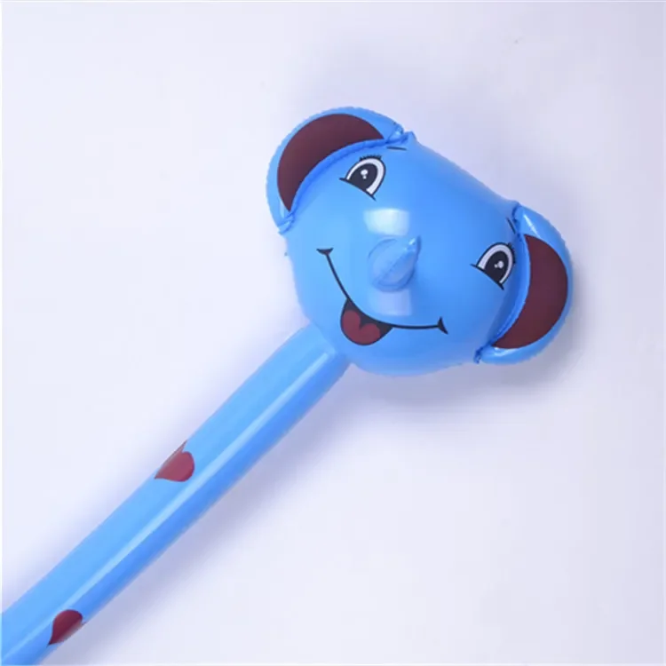 Wild Animal Head Toy Balloon Stick Wild One Party Decor Animal Party Birthday Party Balloon Kids Safari Woodland Forest Theme