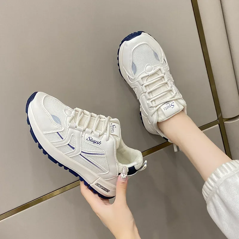 Casual Shoes Women Ladies Sneakers White Shoes Woman Summer Sneakers For Women Breathable Mesh Shoes Fashion Brand Sneakers Bona