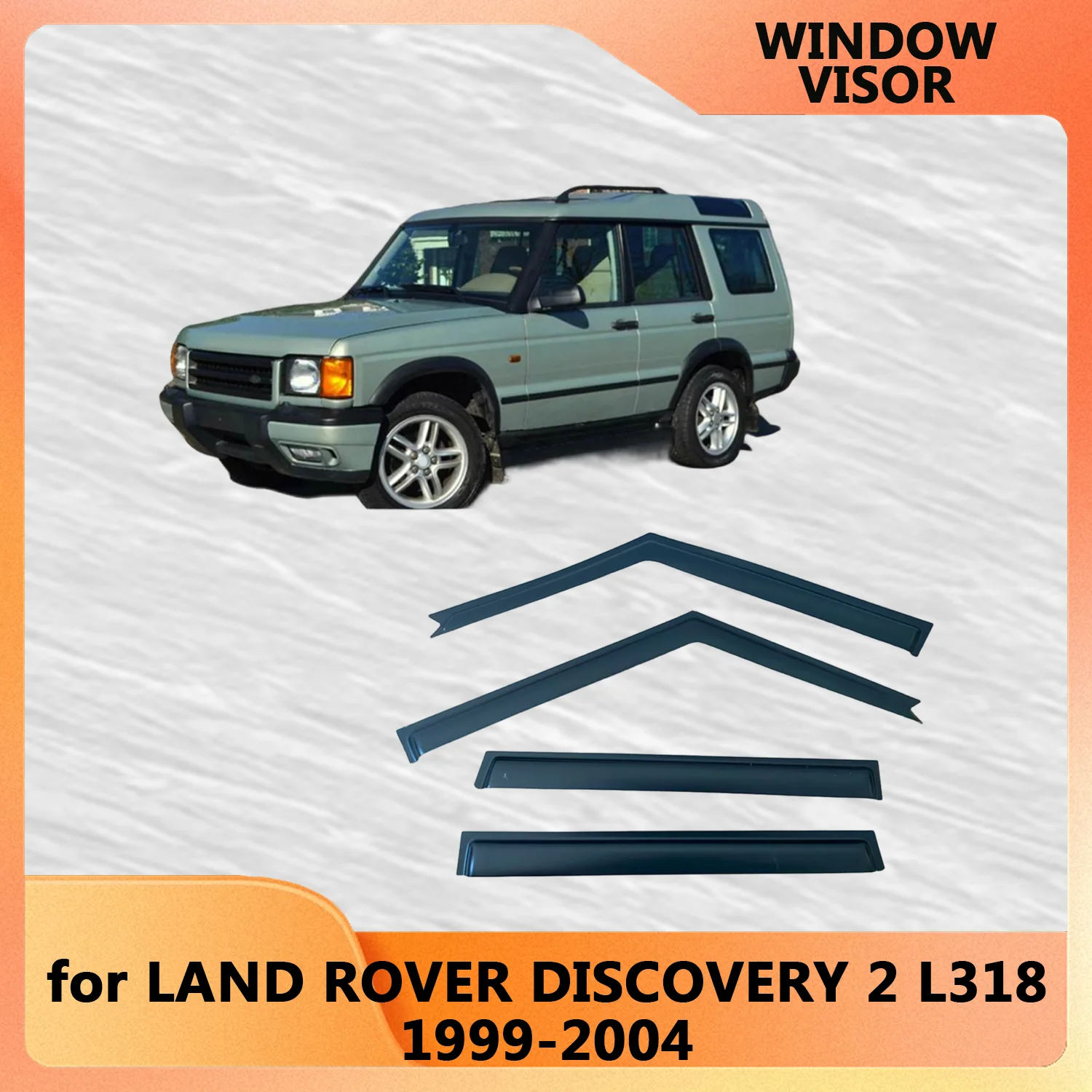 

Дефлекторы окон (ветровики) для LAND ROVER DISCOVERY 2 L318 1999-2004 годов выпуска, защита от дождя, вентиляционные козырьки на двери