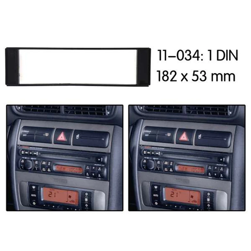 Fascia 1 Din Frame For  A3 8L A6 4B Seat Toledo Leon Fiat Scudo Stereo Facia Plate Dash CD Trim 1 DIN Radio Cover