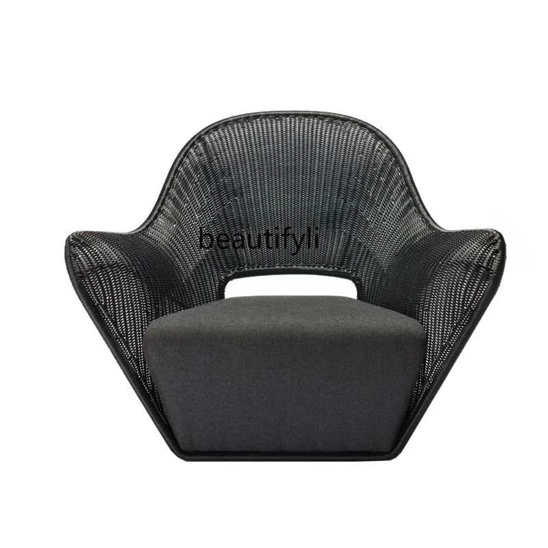 

Rattan Sofa Single Armchair Balcony Seat Hotel Armchair Designer Rattan Chair