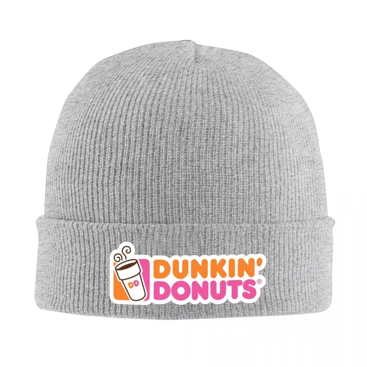 

Dunkin Donuts Logo High Quality Knitted Hat for Women and Men Casual Beanie Hat Cap Winter Soft Warm Caps Unisex