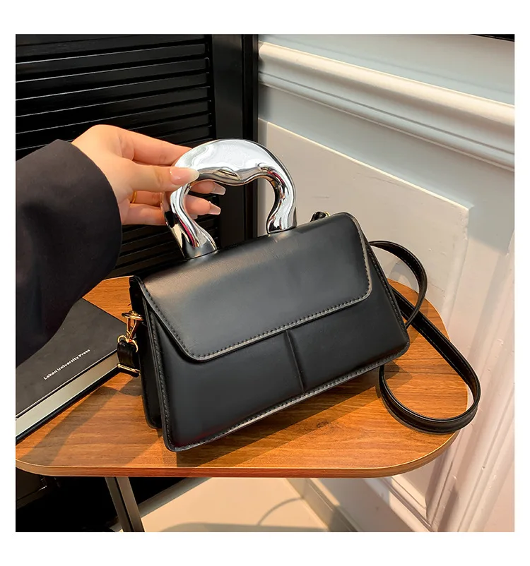 حقيبة مربعة بألوان متعددة للسيدات لعام 2025، محفظة كروس من الجلد الطبيعي متعددة الاتجاهات، حقيبة كتف صغيرة أنيقة عتيقة للمواعدة غير الرسمية #1