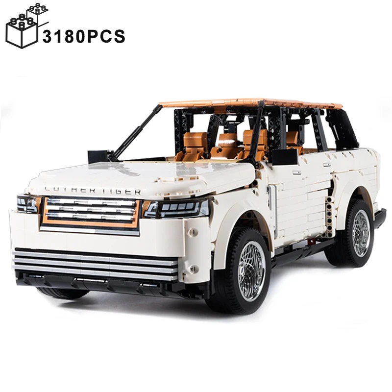 3180PCS 1:8 Technical Land Rover SUV Car Building Blocks Off-road Vehicle Assemble Bricks Toys Children Boys Birthday Gifts