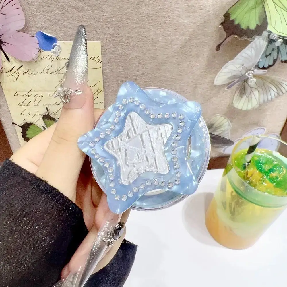 

INS корейский милый звездный алмазный зеркальный магнитный кронштейн Griptok для iPhone Samsung Motorola Google универсальная настольная подставка