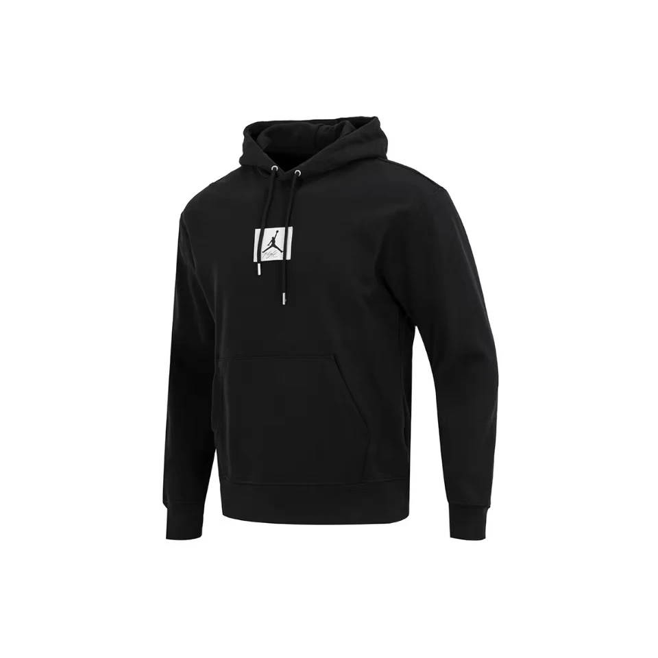 Original Air Jordan New Black Men's Hoodie Sports Casual Knit Basketball Pullover DQ7339-010