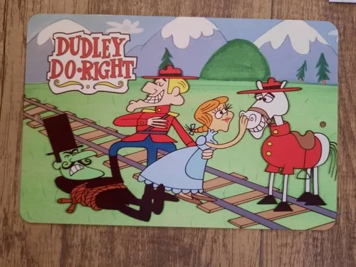 Placa de Metal Clássica do Desenho Animado Dudley Do Right da Hanna Barbera