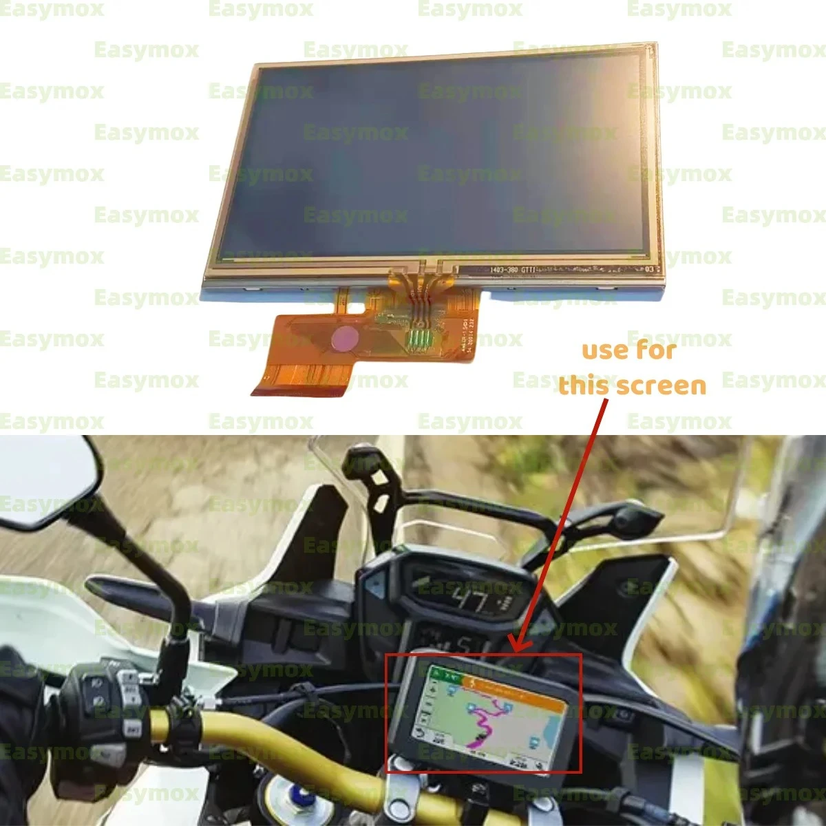 

4,3-дюймовый сенсорный ЖК-экран с дигитайзером для Garmin Zumo 346, GPS-навигатор для мотоцикла-высокочувствительная панель дисплея, OEM-запчасти