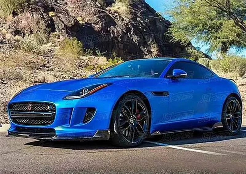 For Jaguar F TYPE 3.0 COUPE 2013-2019 Real Carbon Fiber Front Bumper Lip Rear Diffuser Side Skirt Spoiler Full Body Kit