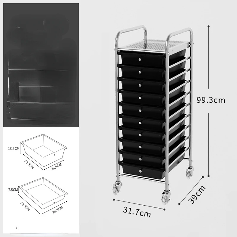 Multi-layer Drawer Plastic Cabinet for Snack Storage in Minimalist Style House Organizer