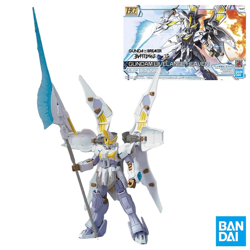 

Bandai Genuine GUNDAM BREAKER BATTLOGUE HG 1/144 GUNDAM LIVELANCE HEAVEN Action Figure Assembly Model Toys Collectible Model