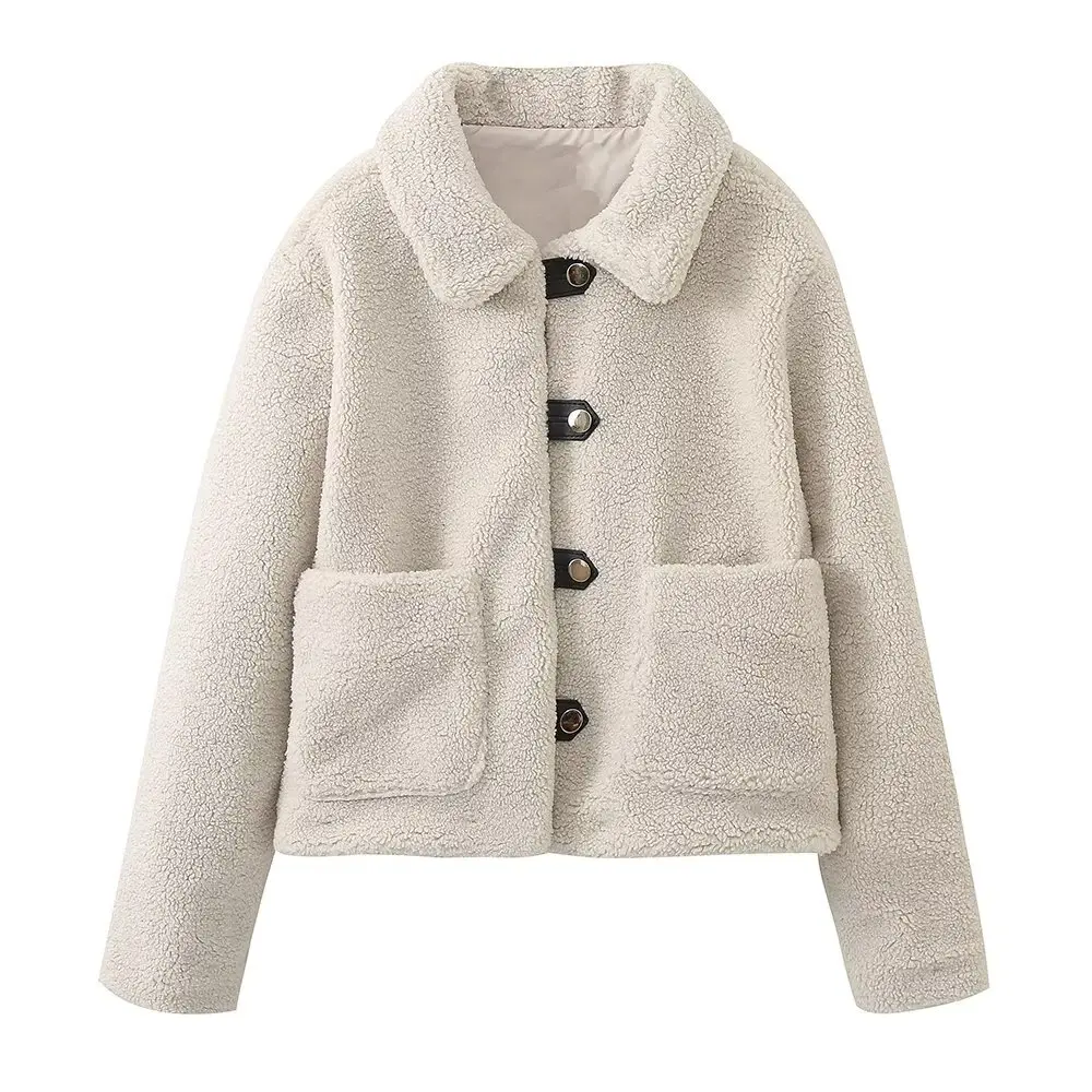 Tangada Women Teddy Oversize Overcoat 2024 Winter Female Warm Elegant Coat Jacket 6H0293