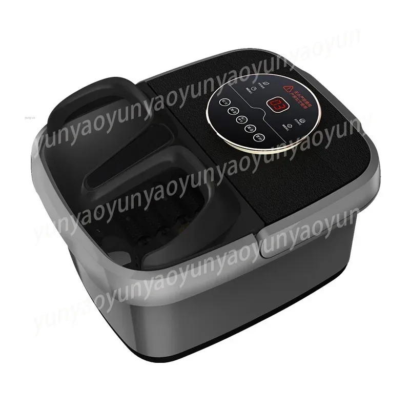 Electric Heating Mini Portable Foot Spa Bath Pedicure Massager Machine with Bubble and Large Shiatsu Massage Rollers